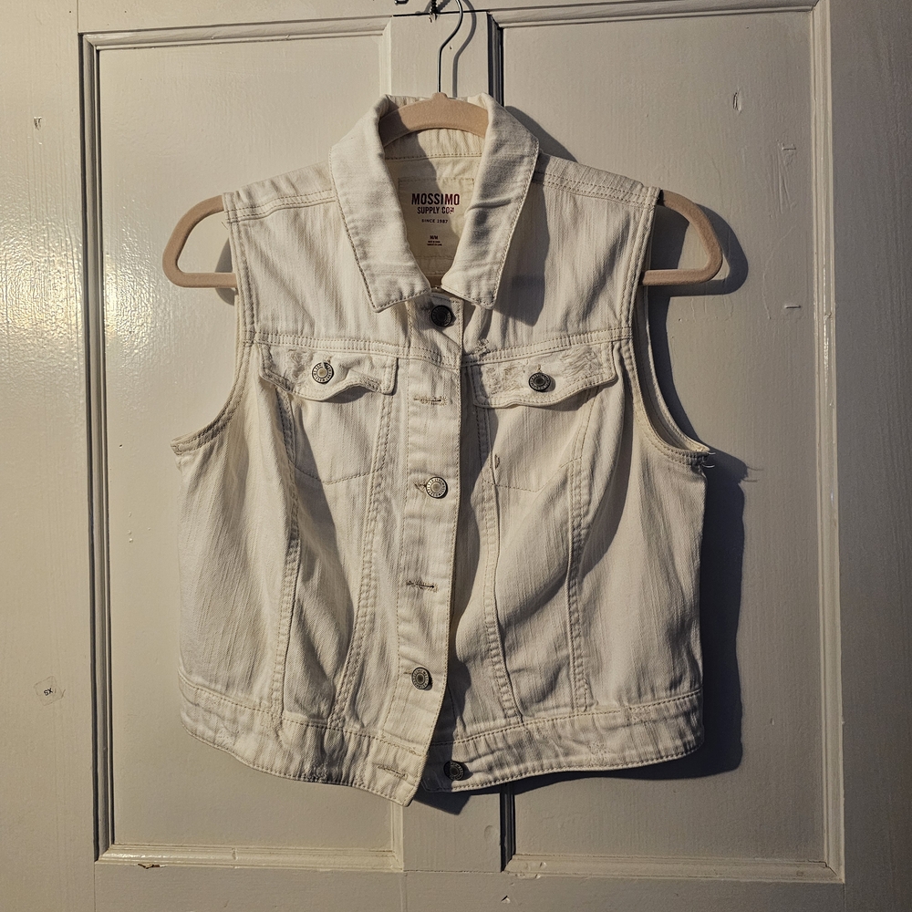 Mossimo Supply Co. Cream Denim Jacket